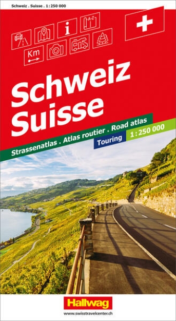Bild zu Schweiz CH-Touring Strassenatlas 1:250 000. 1:250'000