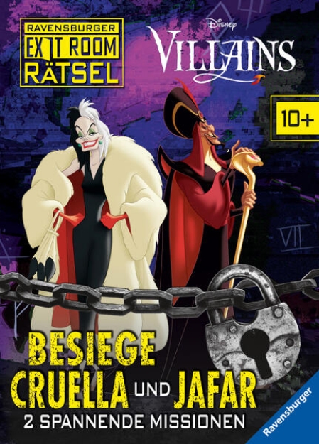 Bild von Ravensburger Exit Room Rätsel: Disney Villains - Besiege Cruella und Jafar