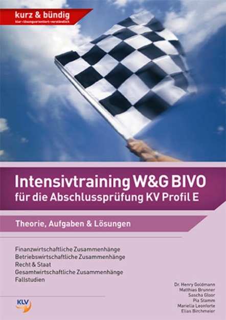Bild von Intensivtraining W&G BIVO für die Abschlussprüfung KV Profil E
