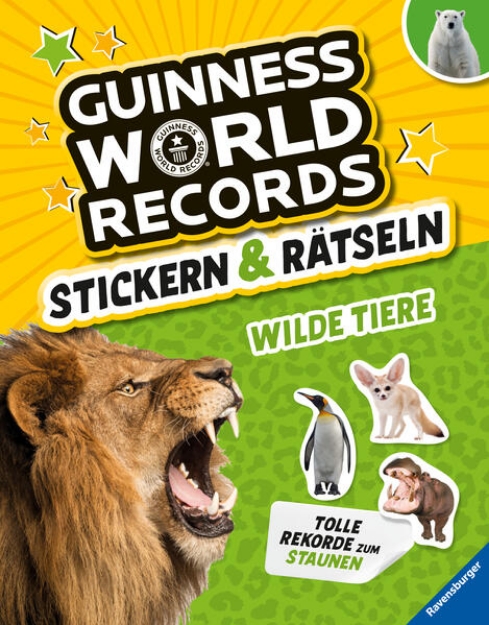 Bild von Guinness World Records Stickern und Rätseln: Wilde Tiere