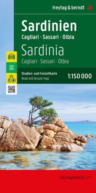 Bild von Sardinien, Straßen- und Freizeitkarte 1:150.000, freytag & berndt. 1:150'000
