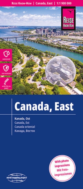 Bild von Reise Know-How Landkarte Kanada Ost / East Canada (1:1.900.000). 1:1'900'000