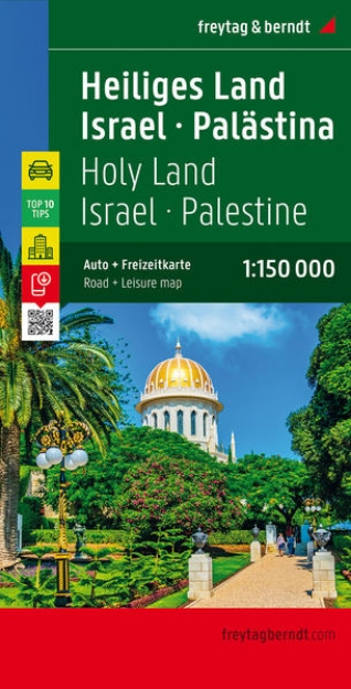 Bild von Heiliges Land - Israel - Palästina, Autokarte 1:150.000, Top 10 Tips. 1:150'000