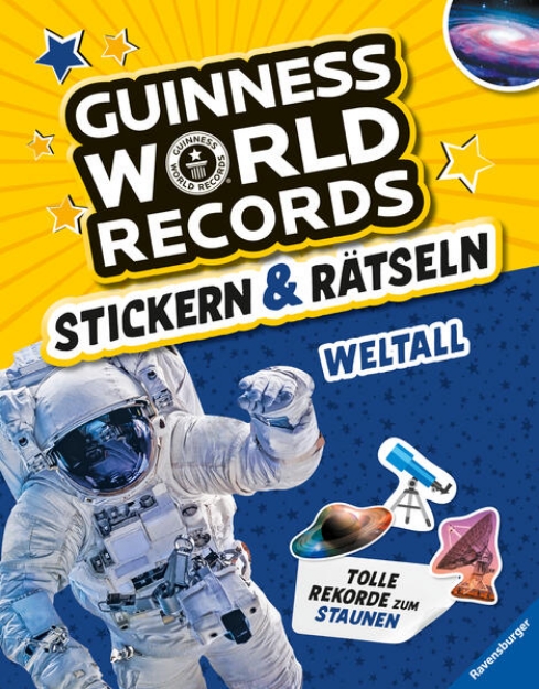 Bild von Guinness World Records Stickern und Rätseln: Weltall