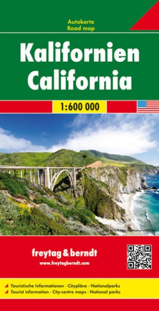 Bild von Kalifornien, Autokarte 1:600.000. 1:600'000