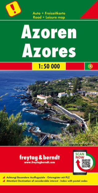 Bild von Azoren, Autokarte 1:50.000. 1:50'000