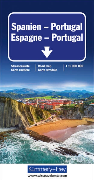 Bild von Spanien - Portugal Strassenkarte 1:1 Mio. 1:1'000'000