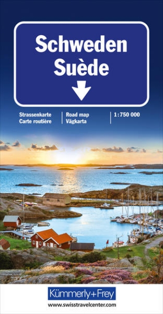 Bild von Schweden Strassenkarte 1:750 000. 1:750'000
