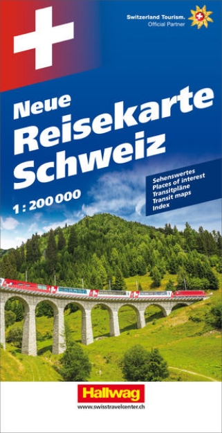 Bild von Schweiz Neue Reisekarte Strassenkarte 1:200 000. 1:200'000