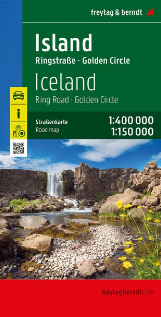 Bild von Island, Straßenkarte 1:400.000, freytag & berndt. 1:400'000