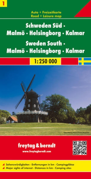 Bild von Schweden Süd - Malmö - Helsingborg - Kalmar, Autokarte 1:250.000. 1:250'000